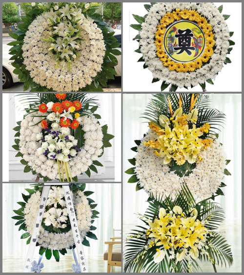 山西晋中榆次区东赵乡后沟村花圈速递
